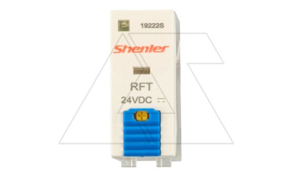 Реле RFT1CO024LT, 1CO, 12A(250VAC/30VDC), 24VDC, мех. индикация, тест-кнопка с блокировкой, LED Shenler даташит схема