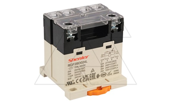 Реле RGF2BD024L, 2NO, 25A(277VAC/30VDC), 24VDC, LED фото