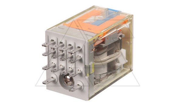 Реле RKE4CO024LT, 4CO, 5A(250VAC/30VDC), 24VDC, мех. индикация, тест-кнопка с блокировкой, LED Shenler даташит схема