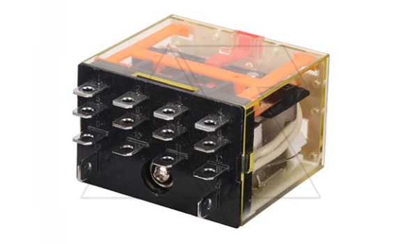 Реле RKL4CO730LT, 4CO, 10A(250VAC/30VDC), 230VAC, мех. индикация, тест-кнопка с блокировкой, LED Shenler даташит схема