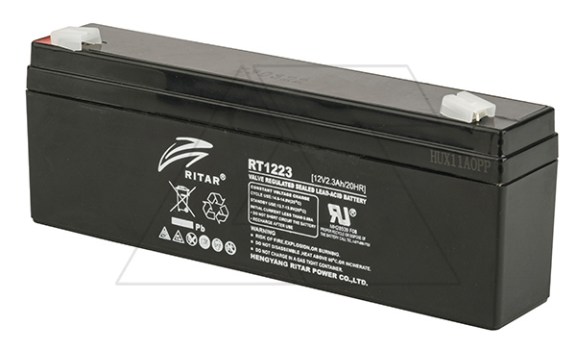 Батарея аккумуляторная Ritar RT1223, F1, 12V/2.3Ah, 62(68)x177x35 HxLxW, 0.85kg, 6-8 лет фото