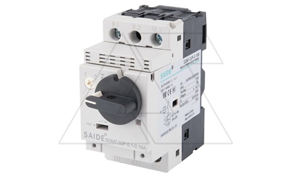 Авт. выключатель SDM7-32P-0.4 3P, In=0.4A, 690VAC, Icu=100kA, Ie=0.25_0.4A, Ii=15In, CLASS 10A, управление рукояткой фото