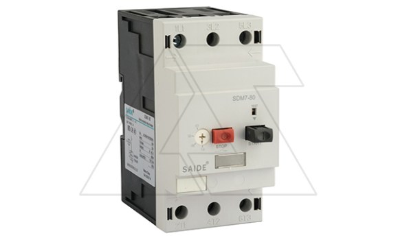 Авт. выключатель SDM7-80-80, 3P, In=80A, 690VAC, Icu=15kA, Ie=63_80A, Ii=12In, CLASS 10A, управление кнопками фото