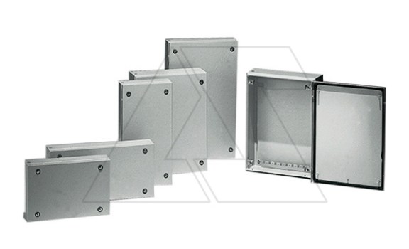 Коробка распределительная 200x300x80 (ВxШxГ) винтовое крепление крышки, сталь 1,2мм, RAL7035, IP66 фото