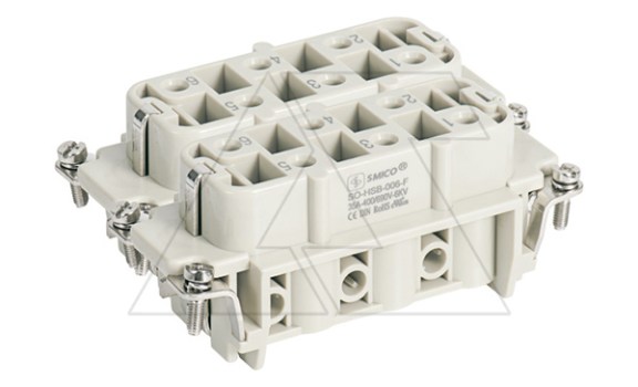 Вставка контактная, размер H32B, тип гнездо, 12P+PE, 35A, 400/690V, винтовой зажим фото