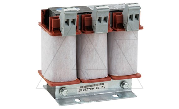 Дроссель сетевой SP-SACL-2R2-3F2, 400VAC, 2.2kW, 5A, для EM700/EM730/EM760 SINEE даташит схема