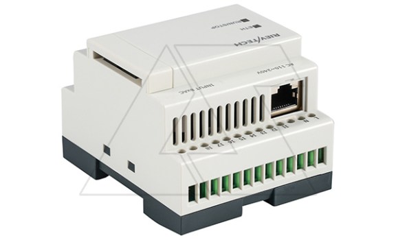 Программируемый логический контроллер SR-12DC-DA-R-B, 12_24VDC, 8DI(4AI/0_10V), 4RO(10A), RTC, Ethernet, без ЖКИ Rievtech даташит схема