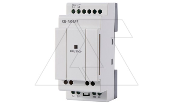 Модуль расширения SR-RS485, 12_24VDC, RS485, изолированный, для ПЛК серий SR и PR Rievtech даташит схема