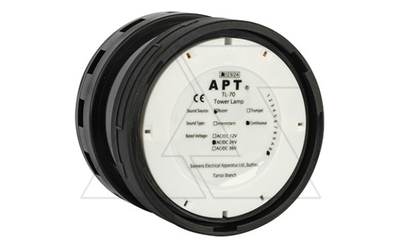 Модуль акустический TL-70, непрерывный звук, 220VAC, 100dB, d=70mm, IP65 APT даташит схема