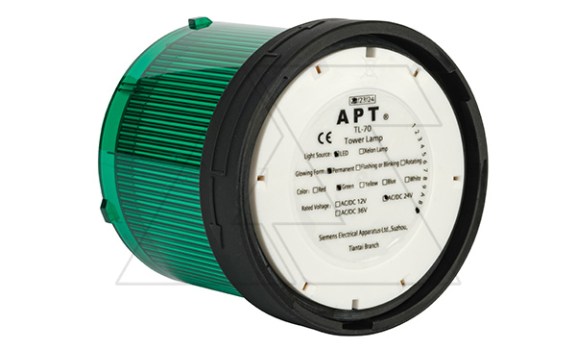 Модуль постоянного света TL-70, зеленый, LED, 220VAC, d=70mm, IP65 APT даташит схема