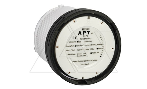 Модуль постоянного света TL-70, белый, LED, 24VAC/DC, d=70mm, IP65 APT даташит схема