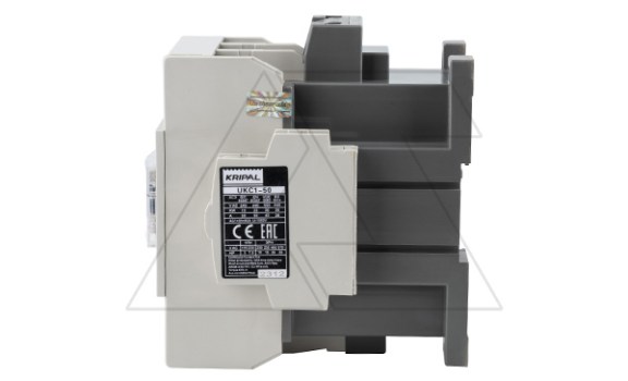 Контактор UKC1-50-22-110AC, 3P, 50A(AC-3), 80A(AC-1), 22kW(400VAC), Uк=110VAC, 2NO+2NC Kripal даташит схема