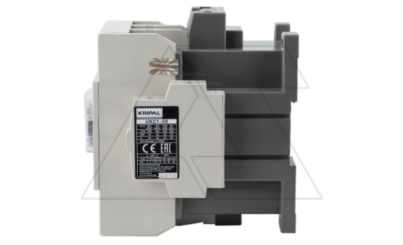 Контактор UKC1-50-22-400AC, 3P, 50A(AC-3), 80A(AC-1), 22kW(400VAC), Uк=400VAC, 2NO+2NC Kripal даташит схема