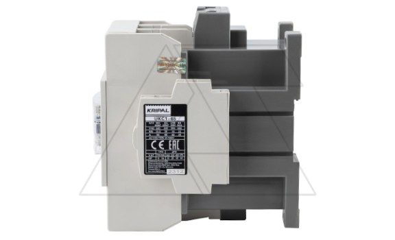 Контактор UKC1-65-22-400AC, 3P, 65A(AC-3), 100A(AC-1), 30kW(400VAC), Uк=400VAC, 2NO+2NC Kripal даташит схема