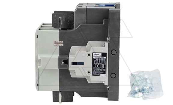 Контактор UKD1-100-22-24DC, 3P, 105A(AC-3), 160A(AC-1), 55kW(400VAC), Uк=24VAC/DC, 2NO+2NC Kripal даташит схема