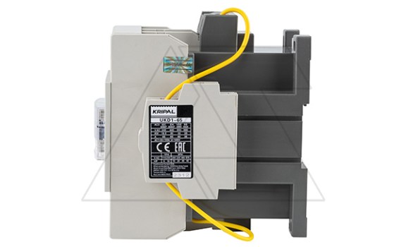 Контактор UKD1-65-21-24DC, 3P, 65A(AC-3), 100A(AC-1), 30kW(400VAC), Uк=24VDC, 2NO+1NC Kripal даташит схема