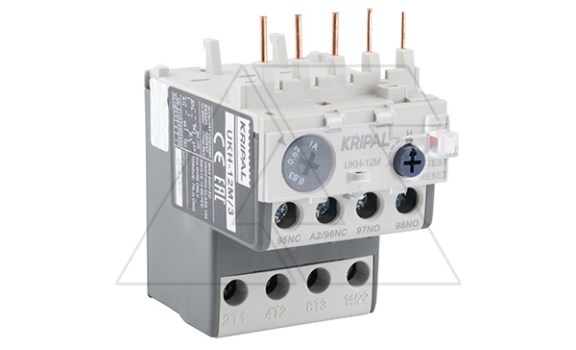 Реле тепловой перегрузки UKH-12M, It=0.63_1A, 1NO+1NC, CLASS 10A, прямой монтаж для UKC(D)-6_16M фото