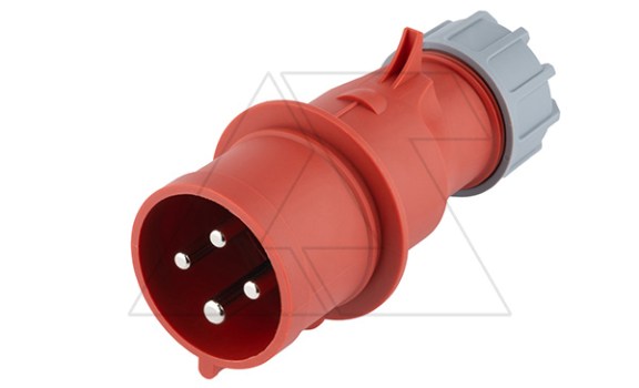 Разъем пром. силовой CEE кабельный, штекер, 32A, 3P+E 6h, 380_415VAC 50/60Hz, IP44, серия Hexie фото