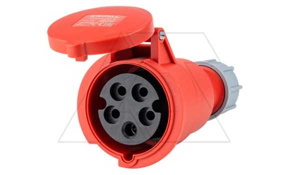 Разъем пром. силовой CEE кабельный, гнездо, 16A, 3P+N+E 6h, 346_415VAC 50/60Hz, IP44, серия Hexie фото