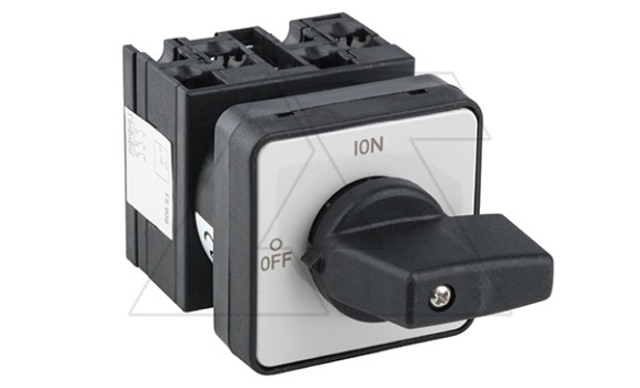 Переключатель UKT0-2-1/E, 3P, 20A, тип 0-1, 3NO на 1, на дверь, фронт IP65 фото