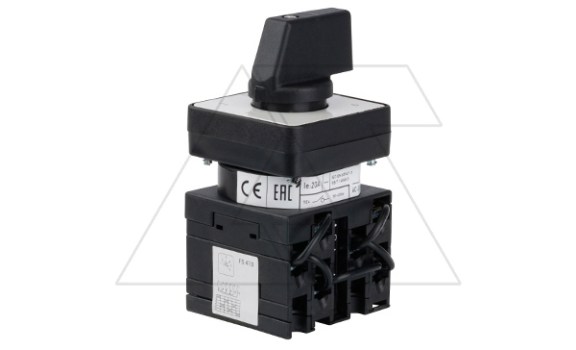 Переключатель UKT0-3-8233/E, 1P, 20A, тип 1-2-3-4-5-6, 1NO на 1_6, на дверь, фронт IP65 Kripal даташит схема