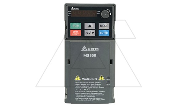 Преобразователь частоты MS300, 400VAC, 0.75/1.1kW, 2.7/3.0A, ЭМС С2, IP20, корп.B Delta даташит схема