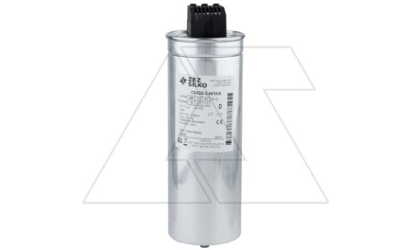 Конденсатор CSADG-0,44/14N, трехфазный, 14kVAr(440VAC), 11.5kVAr(400VAC), MKP заполненный газом, клеммник S=16mm², нормальный режим, IP20 фото
