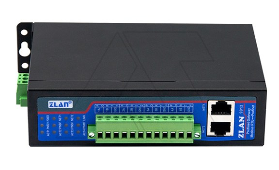 Преобразователь интерфейсов (протоколов) ZLAN9913-M, Modbus RTU в Profinet IO slave, 4xRS-485, 2xEthernet, 24VDC, DIN35 ZLAN даташит схема