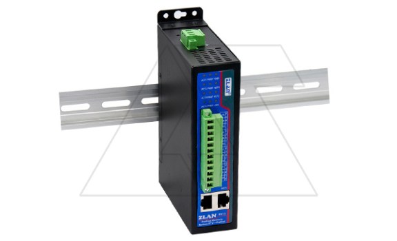 Преобразователь интерфейсов (протоколов) ZLAN9913-M, Modbus RTU в Profinet IO slave, 4xRS-485, 2xEthernet, 24VDC, DIN35 ZLAN даташит схема