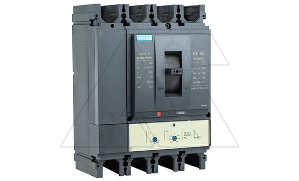 Купить Авт. выключатель SDM6-400F 4P, In=400A, TMA Ir=0.7_1In, Ii=5_10In, Icu/Ics=36kA/400V Saide фото