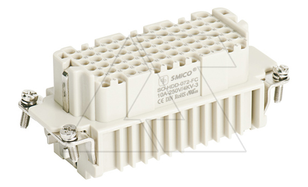 Купить Корпус вставки контактной, размер H16B, тип гнездо, 72P+PE, 10A, 250V, обжимной контакт SMICO фото