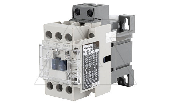 Купить Контактор UKC1-9-11-24AC, 3P, 9A(AC-3), 25A(AC-1), 4kW(400VAC), Uк=24VAC, 1NO+1NC Kripal фото
