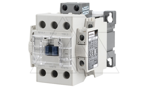 Купить Контактор UKD1-40-22-24DC, 3P, 40A(AC-3), 60A(AC-1), 18.5kW(400VAC), Uк=24VDC, 2NO+2NC Kripal фото