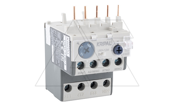 Купить Реле тепловой перегрузки UKH-12M, It=12_16A, 1NO+1NC, CLASS 10A, прямой монтаж для UKC(D)-6_16M Kripal фото